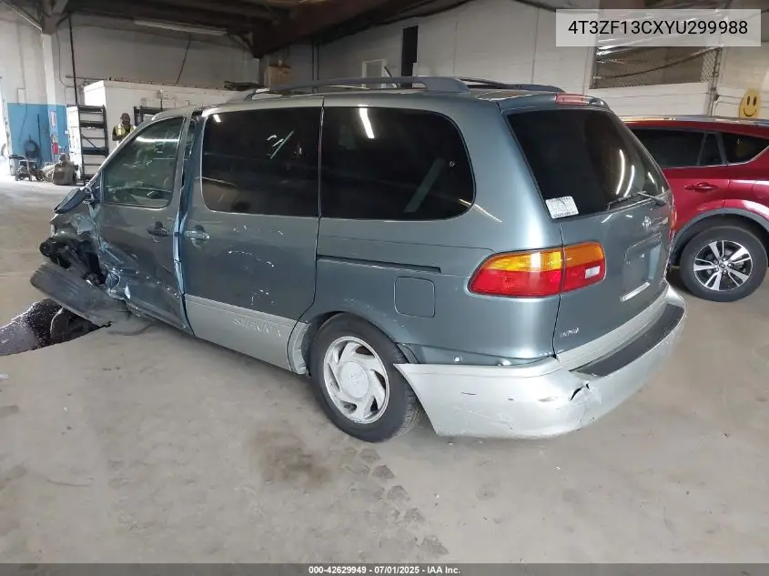 2000 Toyota Sienna Xle VIN: 4T3ZF13CXYU299988 Lot: 42629949