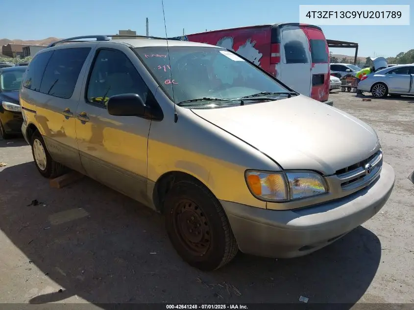 2000 Toyota Sienna Le VIN: 4T3ZF13C9YU201789 Lot: 42641248