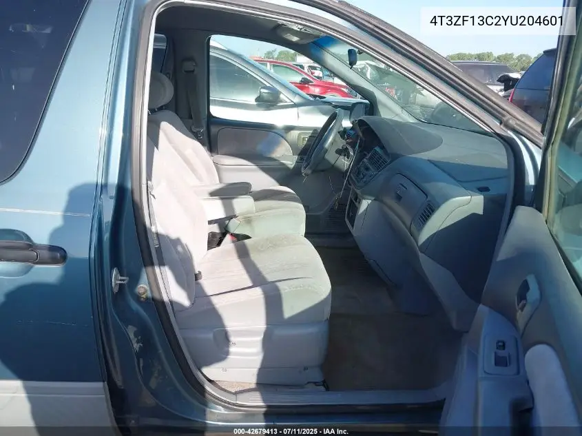 2000 Toyota Sienna Le VIN: 4T3ZF13C2YU204601 Lot: 42679413