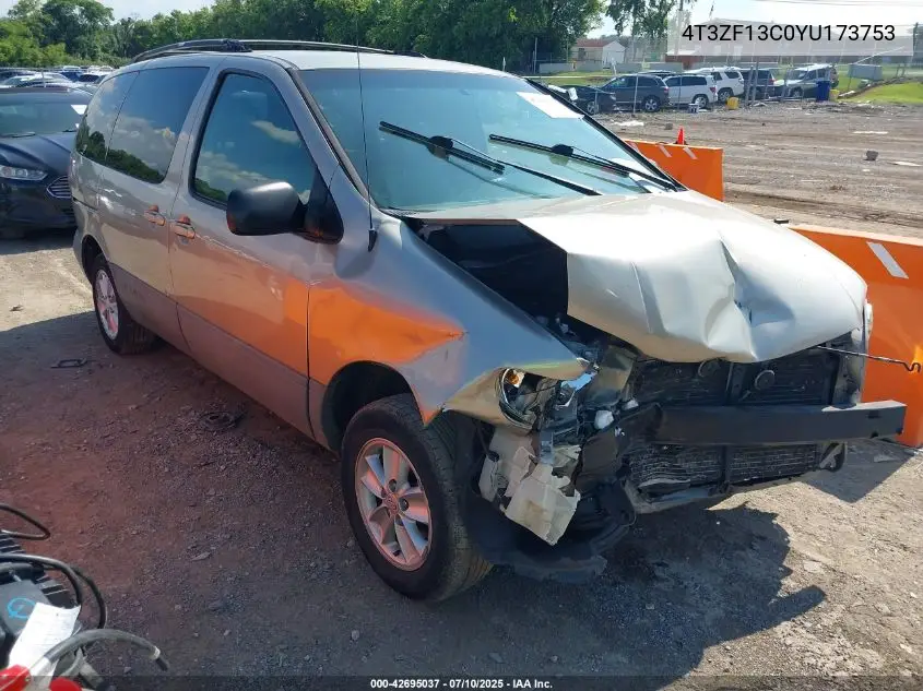 2000 Toyota Sienna Le VIN: 4T3ZF13C0YU173753 Lot: 42695037