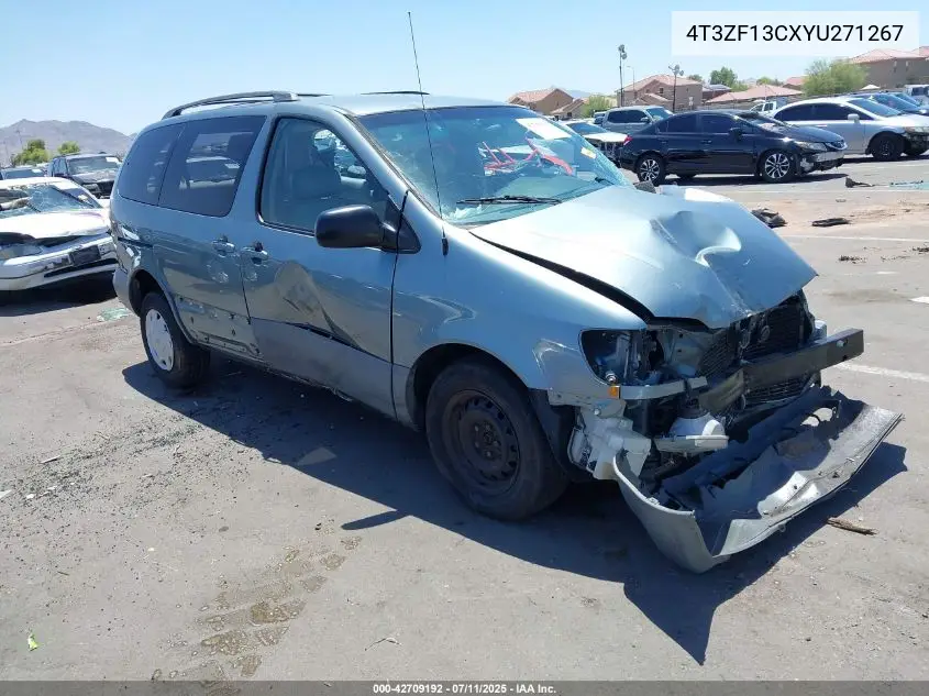 2000 Toyota Sienna Le VIN: 4T3ZF13CXYU271267 Lot: 42709192
