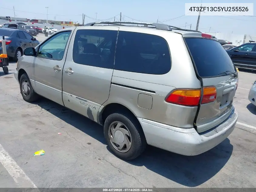 2000 Toyota Sienna Xle VIN: 4T3ZF13C5YU255526 Lot: 42720928