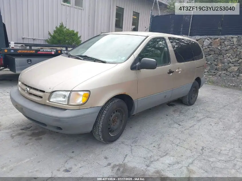 2000 Toyota Sienna Ce VIN: 4T3ZF19C3YU253040 Lot: 42733524