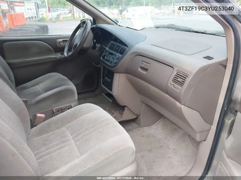 2000 Toyota Sienna Ce VIN: 4T3ZF19C3YU253040 Lot: 42733524