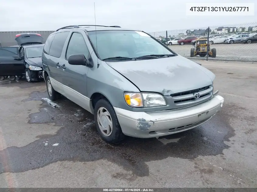 2000 Toyota Sienna Xle VIN: 4T3ZF13C1YU267771 Lot: 42750564