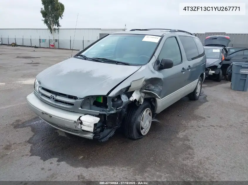 2000 Toyota Sienna Xle VIN: 4T3ZF13C1YU267771 Lot: 42750564