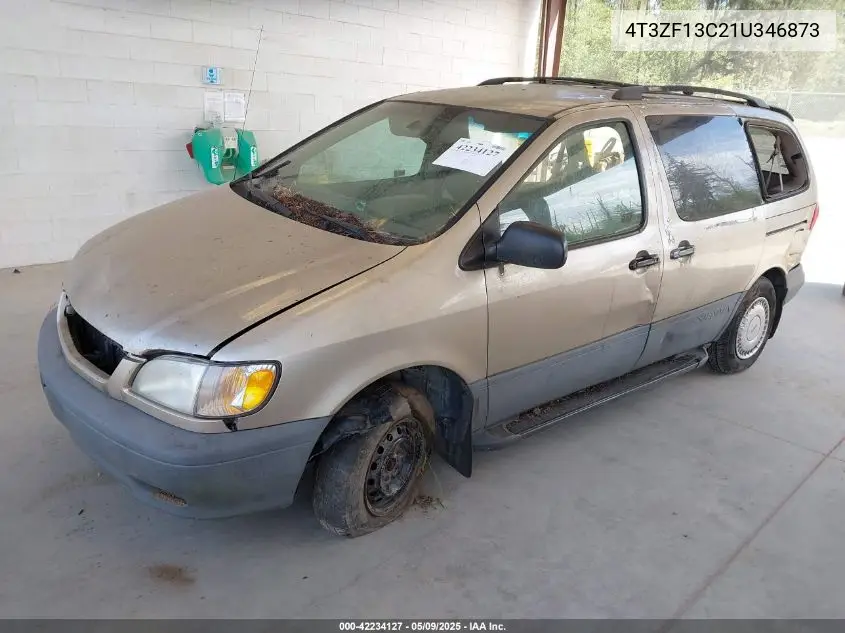 2001 Toyota Sienna Le VIN: 4T3ZF13C21U346873 Lot: 42234127