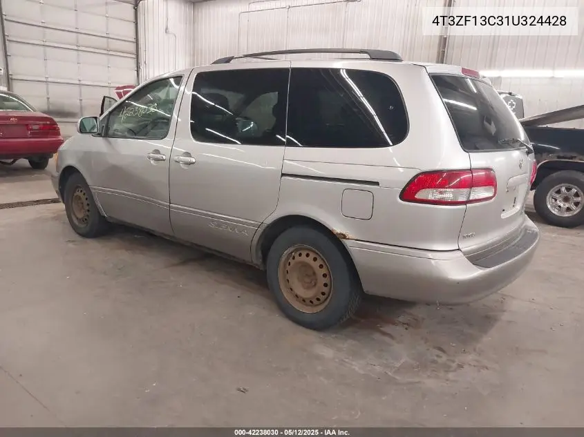2001 Toyota Sienna Xle VIN: 4T3ZF13C31U324428 Lot: 42238030