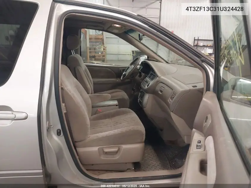 2001 Toyota Sienna Xle VIN: 4T3ZF13C31U324428 Lot: 42238030