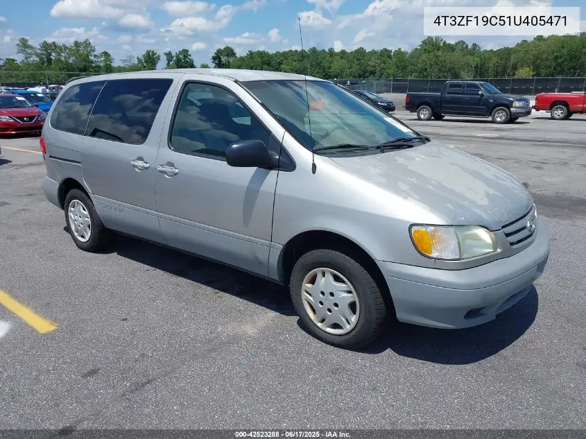 2001 Toyota Sienna Ce VIN: 4T3ZF19C51U405471 Lot: 42523288
