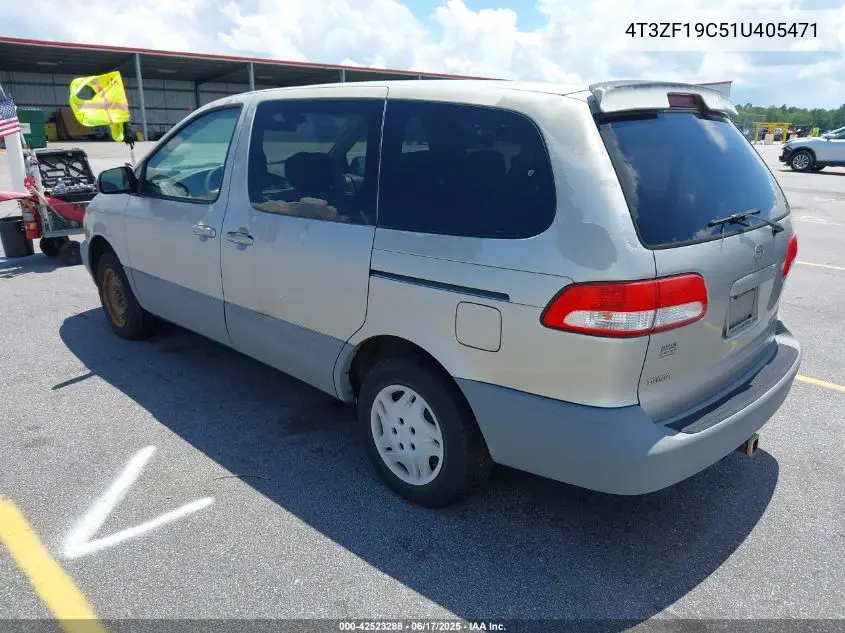 2001 Toyota Sienna Ce VIN: 4T3ZF19C51U405471 Lot: 42523288