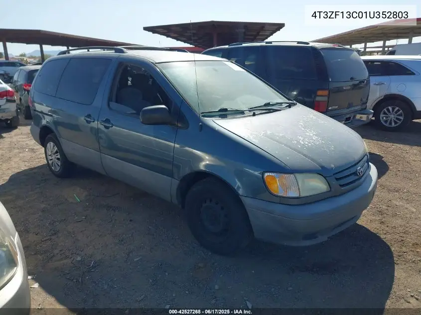 2001 Toyota Sienna Le VIN: 4T3ZF13C01U352803 Lot: 42527268
