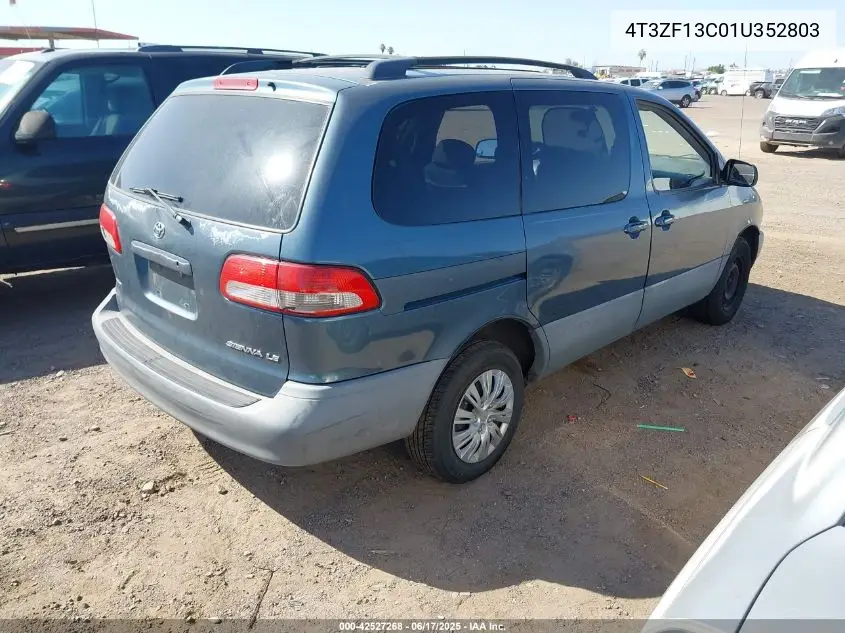 2001 Toyota Sienna Le VIN: 4T3ZF13C01U352803 Lot: 42527268