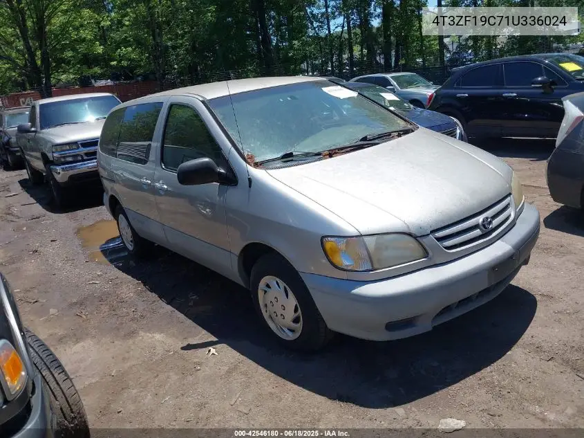 2001 Toyota Sienna Ce VIN: 4T3ZF19C71U336024 Lot: 42546180