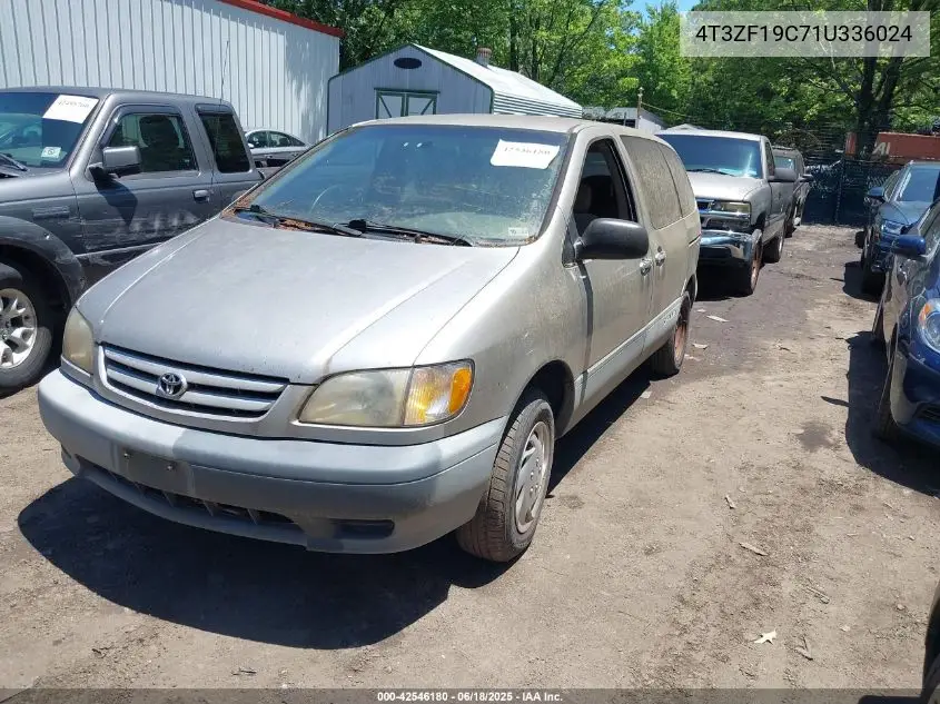 2001 Toyota Sienna Ce VIN: 4T3ZF19C71U336024 Lot: 42546180