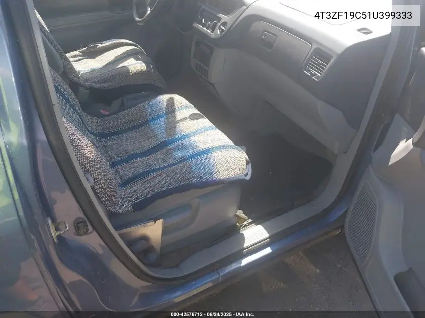 2001 Toyota Sienna Ce VIN: 4T3ZF19C51U399333 Lot: 42576712