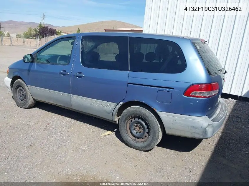 2001 Toyota Sienna Ce VIN: 4T3ZF19C31U326462 Lot: 42604924