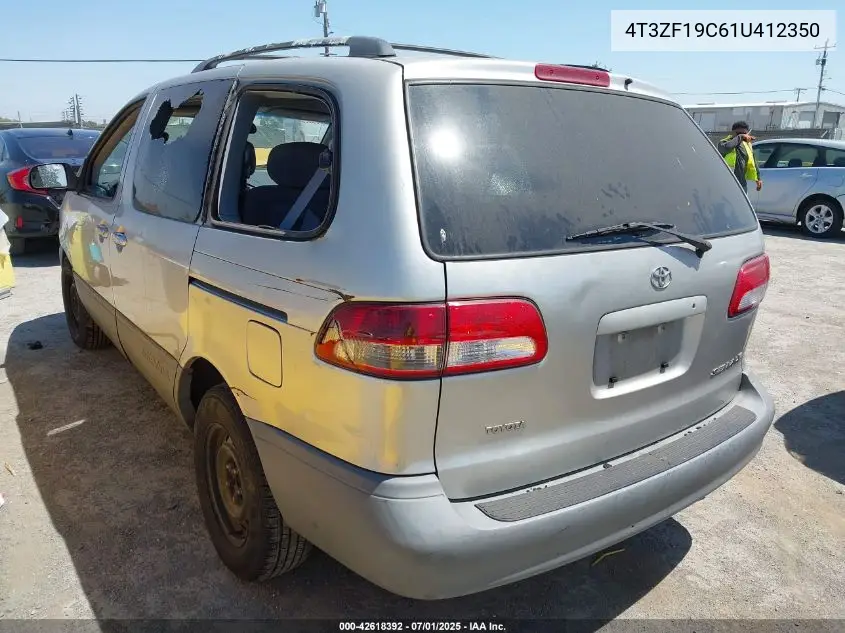 2001 Toyota Sienna Ce VIN: 4T3ZF19C61U412350 Lot: 42618392