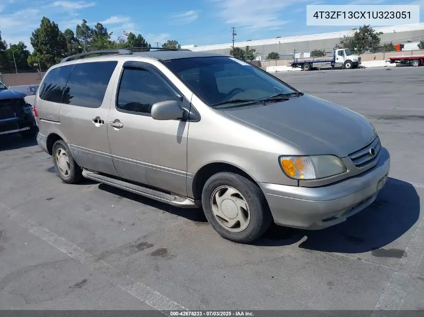 2001 Toyota Sienna Xle VIN: 4T3ZF13CX1U323051 Lot: 42674233