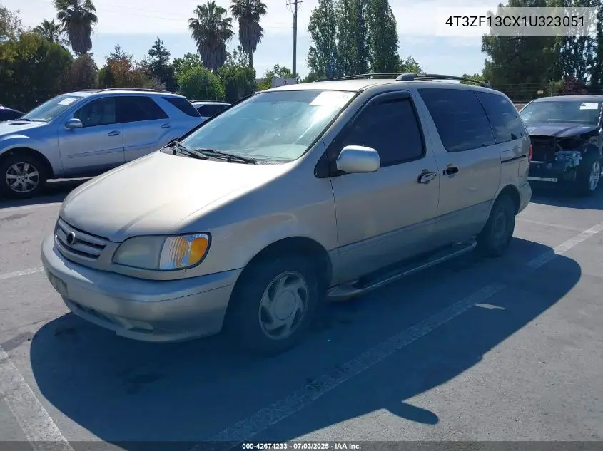 2001 Toyota Sienna Xle VIN: 4T3ZF13CX1U323051 Lot: 42674233