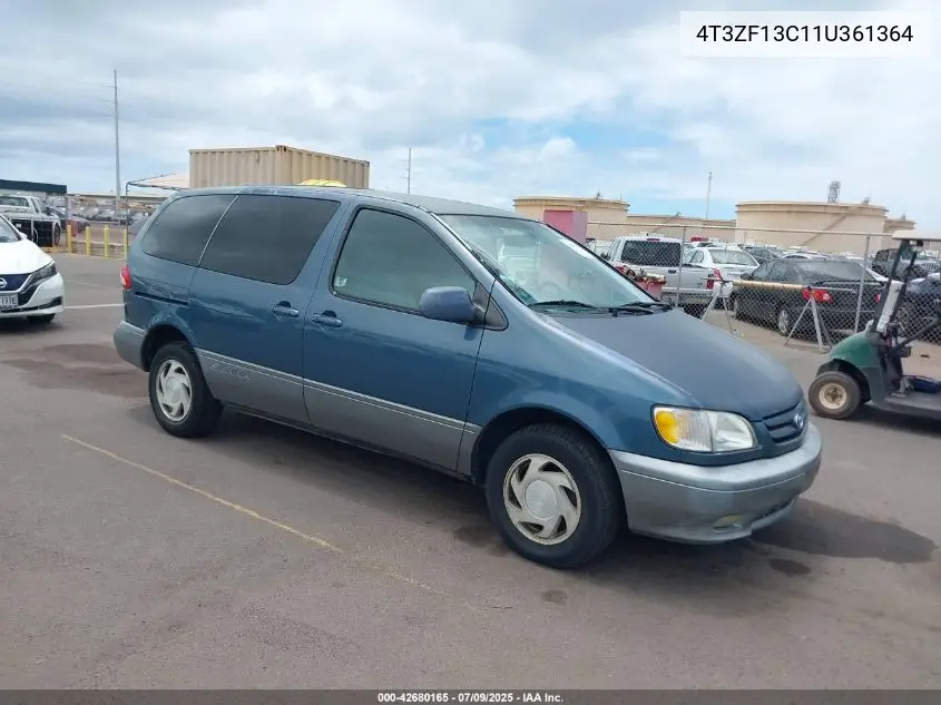 2001 Toyota Sienna Le VIN: 4T3ZF13C11U361364 Lot: 42680165