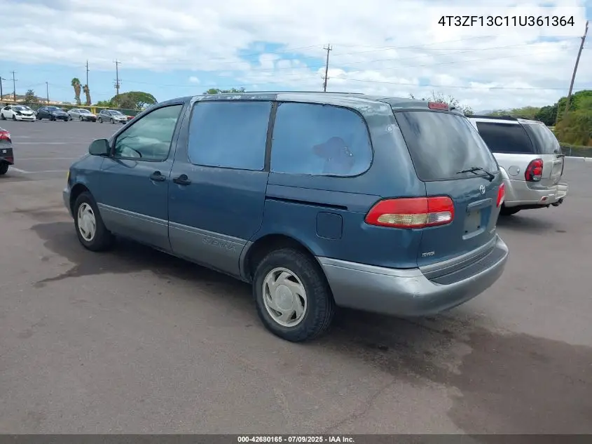 2001 Toyota Sienna Le VIN: 4T3ZF13C11U361364 Lot: 42680165