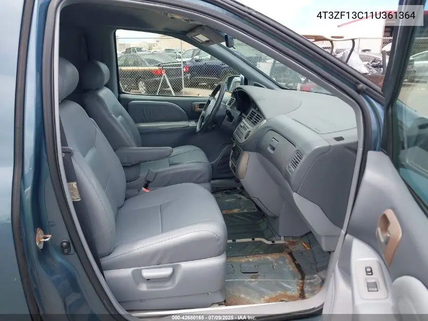 2001 Toyota Sienna Le VIN: 4T3ZF13C11U361364 Lot: 42680165