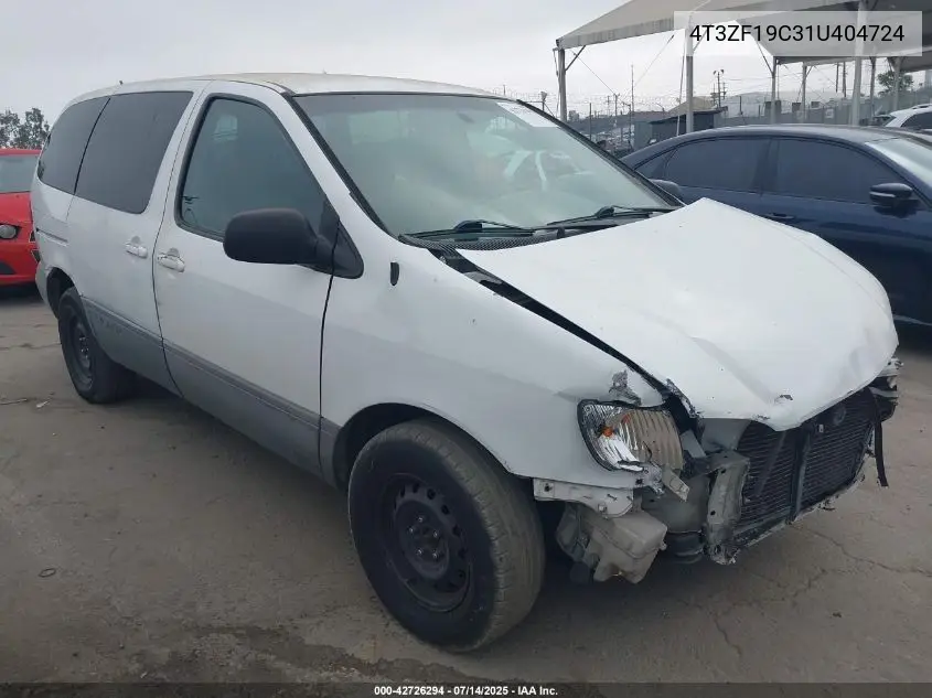 2001 Toyota Sienna Ce VIN: 4T3ZF19C31U404724 Lot: 42726294