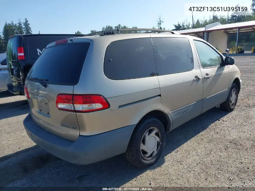 2001 Toyota Sienna Le VIN: 4T3ZF13C51U395159 Lot: 42770132