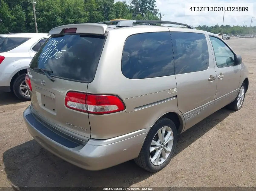 2001 Toyota Sienna Xle VIN: 4T3ZF13C01U325889 Lot: 42795570
