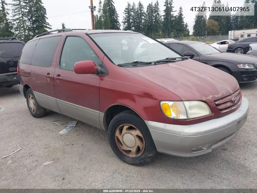 2001 Toyota Sienna Xle VIN: 4T3ZF13C61U407965 Lot: 42805890