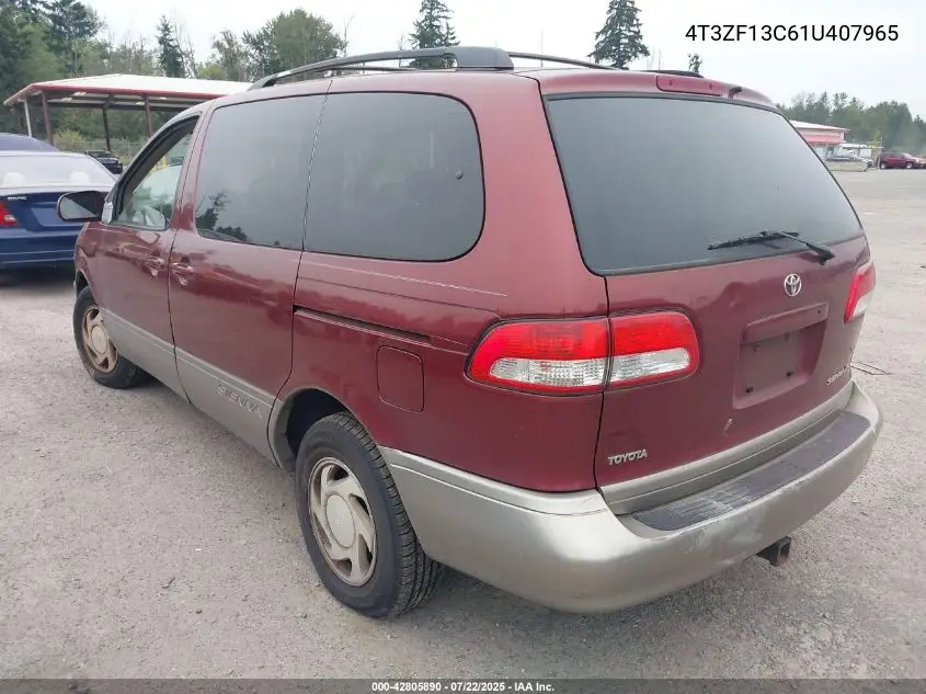 2001 Toyota Sienna Xle VIN: 4T3ZF13C61U407965 Lot: 42805890