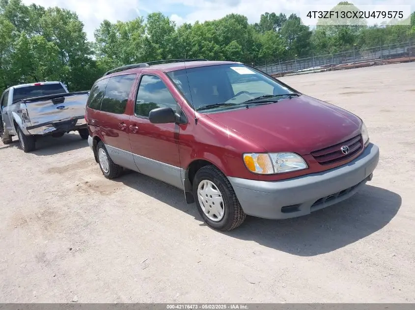 2002 Toyota Sienna Le/Xle VIN: 4T3ZF13CX2U479575 Lot: 42176473