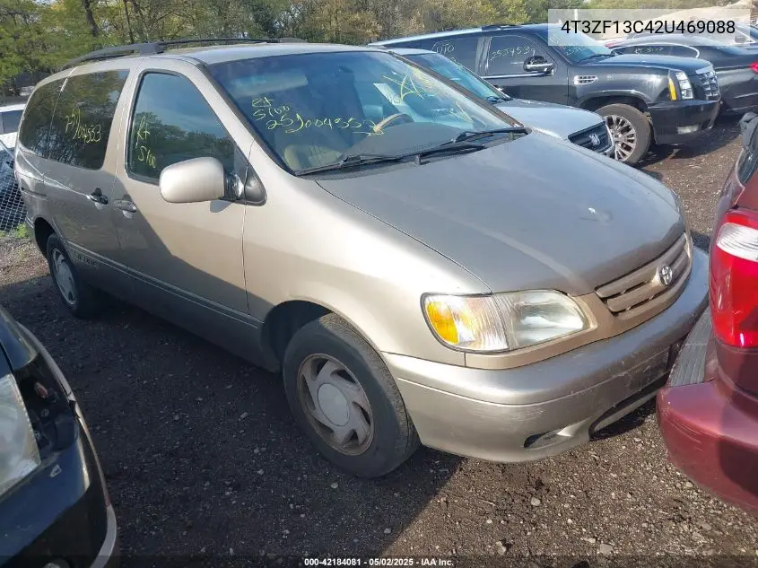2002 Toyota Sienna Le VIN: 4T3ZF13C42U469088 Lot: 42184081