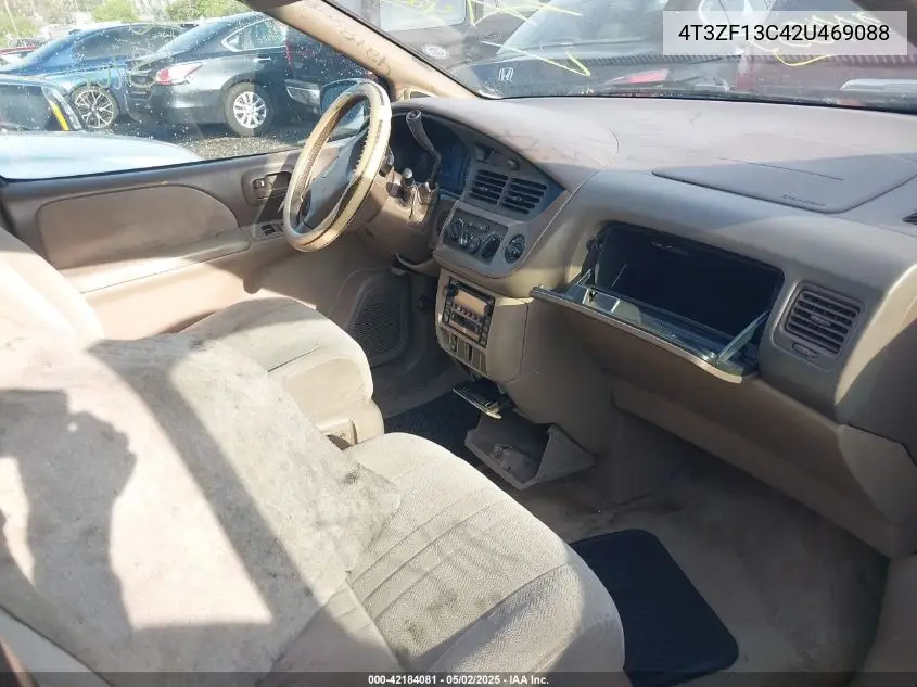 2002 Toyota Sienna Le VIN: 4T3ZF13C42U469088 Lot: 42184081