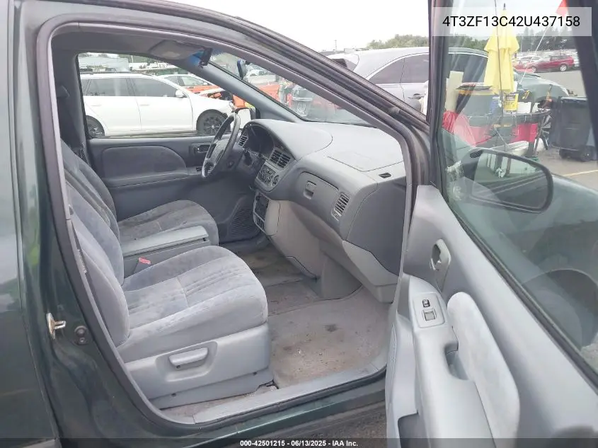 2002 Toyota Sienna Le VIN: 4T3ZF13C42U437158 Lot: 42501215
