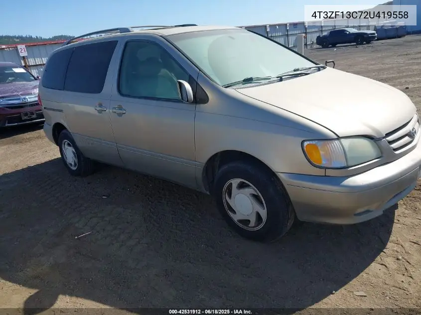 2002 Toyota Sienna Xle VIN: 4T3ZF13C72U419558 Lot: 42531912