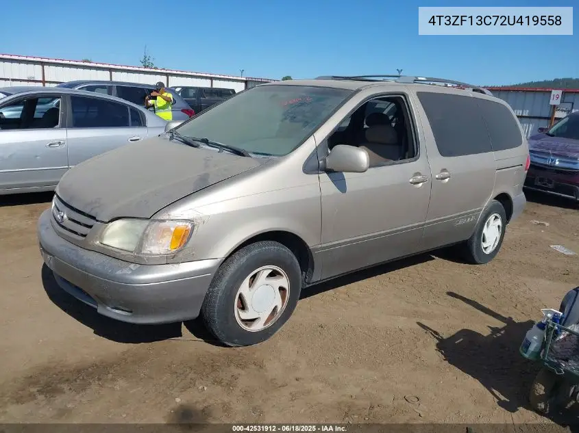 2002 Toyota Sienna Xle VIN: 4T3ZF13C72U419558 Lot: 42531912