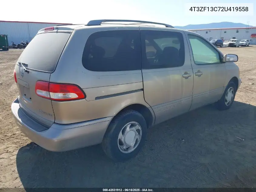 2002 Toyota Sienna Xle VIN: 4T3ZF13C72U419558 Lot: 42531912
