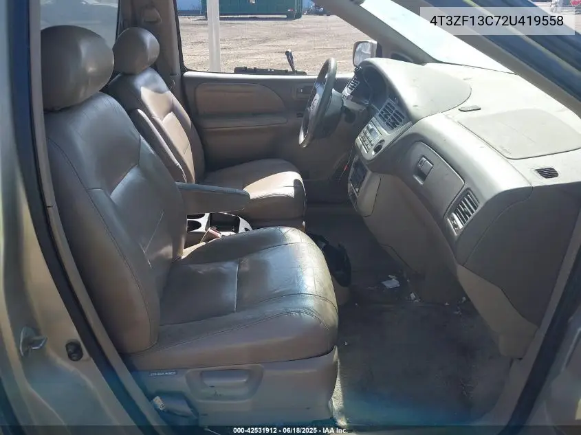 2002 Toyota Sienna Xle VIN: 4T3ZF13C72U419558 Lot: 42531912