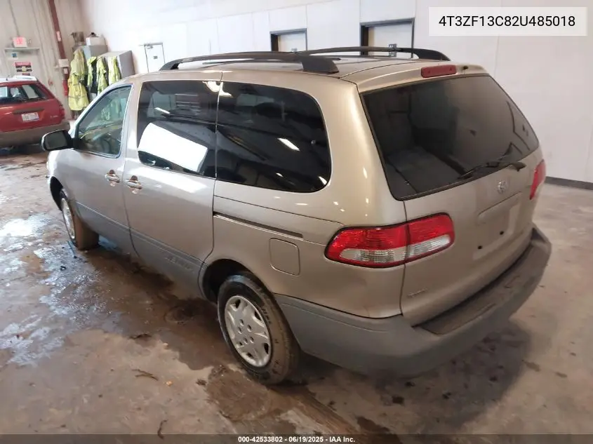 2002 Toyota Sienna Le VIN: 4T3ZF13C82U485018 Lot: 42533802