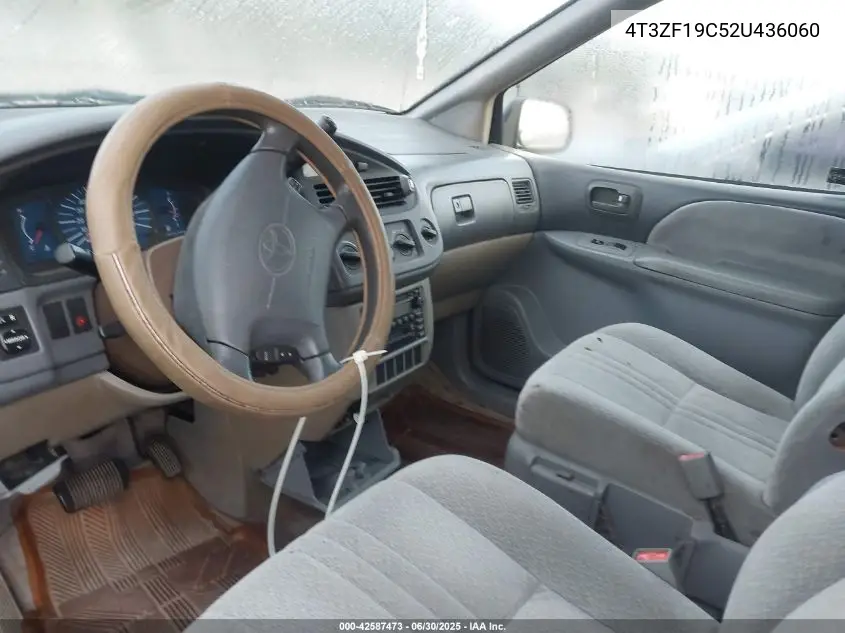 2002 Toyota Sienna Ce VIN: 4T3ZF19C52U436060 Lot: 42587473