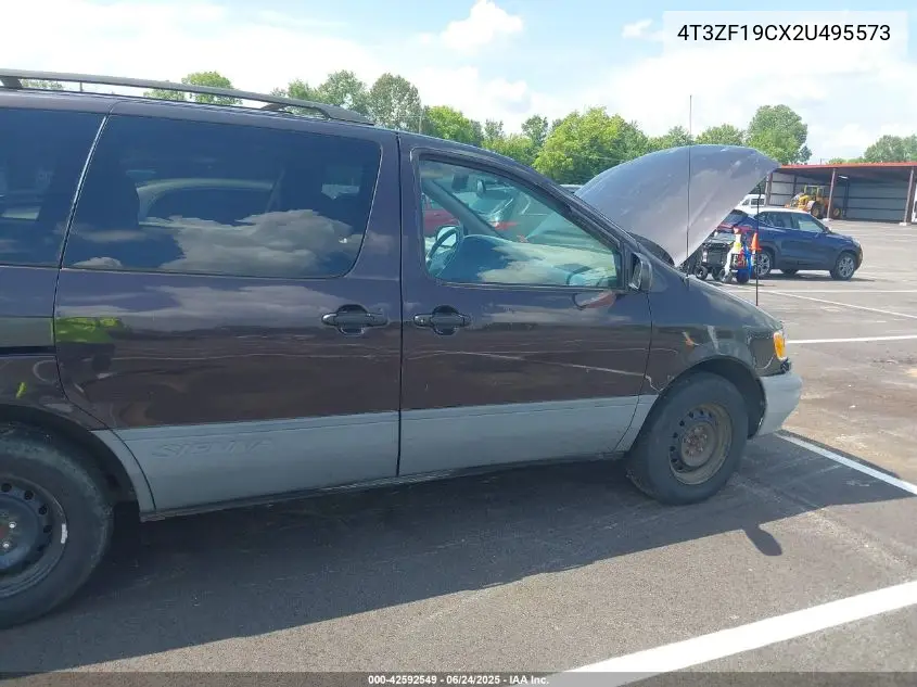 2002 Toyota Sienna Ce VIN: 4T3ZF19CX2U495573 Lot: 42592549