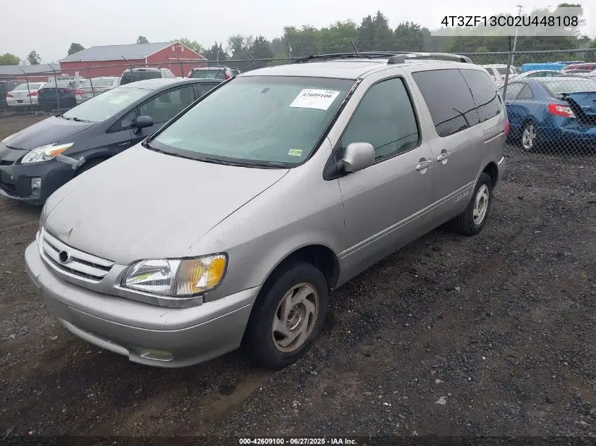 2002 Toyota Sienna Xle VIN: 4T3ZF13C02U448108 Lot: 42609100
