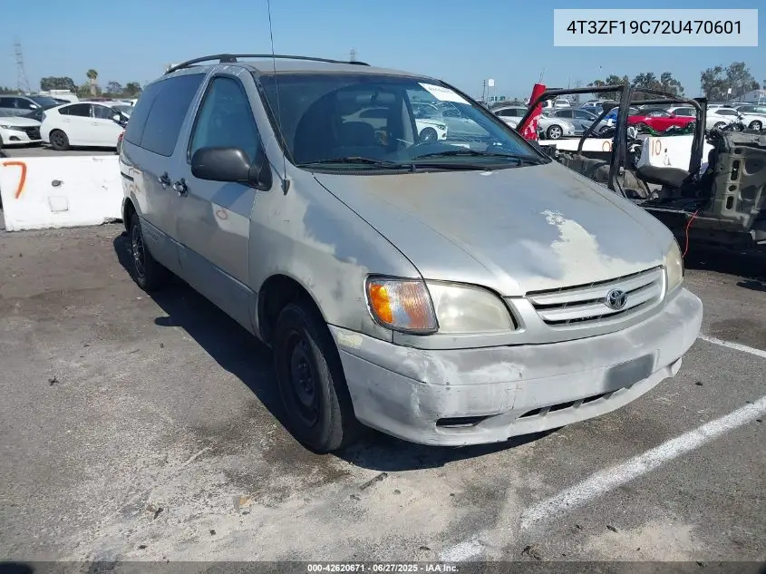 2002 Toyota Sienna Ce VIN: 4T3ZF19C72U470601 Lot: 42620671