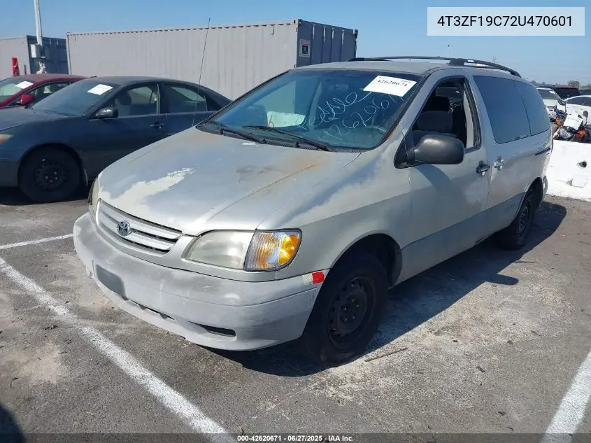 2002 Toyota Sienna Ce VIN: 4T3ZF19C72U470601 Lot: 42620671