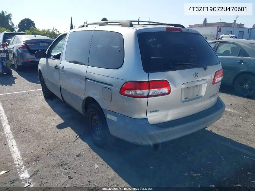 2002 Toyota Sienna Ce VIN: 4T3ZF19C72U470601 Lot: 42620671