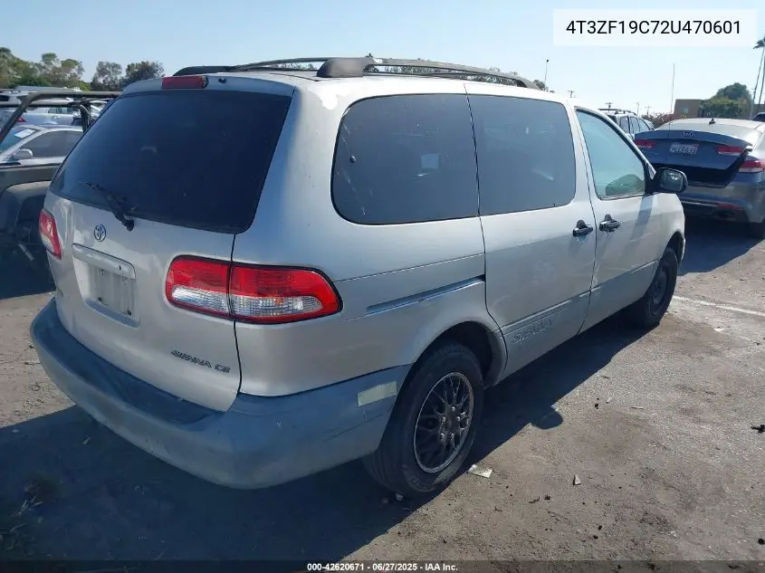 2002 Toyota Sienna Ce VIN: 4T3ZF19C72U470601 Lot: 42620671