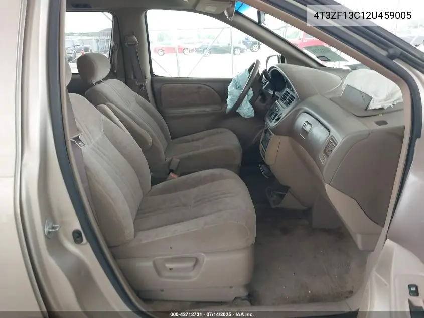 2002 Toyota Sienna Le VIN: 4T3ZF13C12U459005 Lot: 42712731