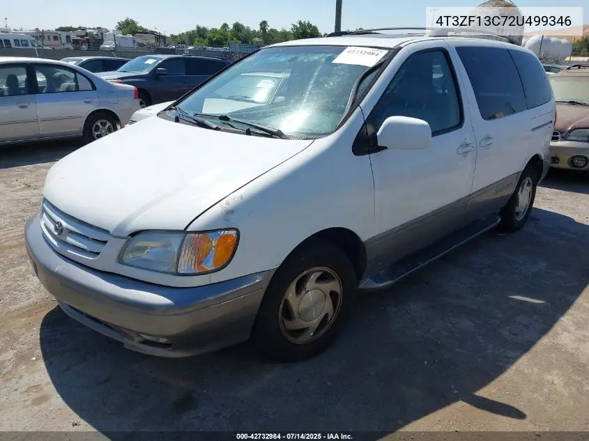 2002 Toyota Sienna Xle VIN: 4T3ZF13C72U499346 Lot: 42732984